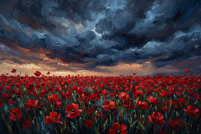 Champ de coquelicots