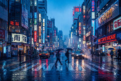 Tokyo sous la pluie