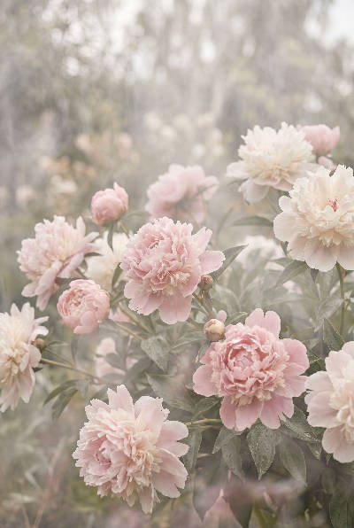Pivoines en rêverie