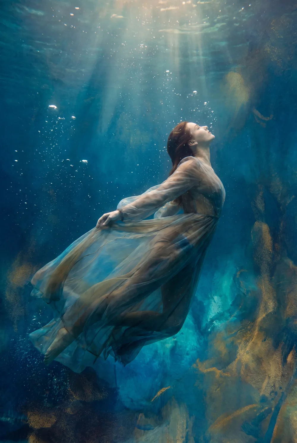 Danseuse aquatique, mise en situation illustrative