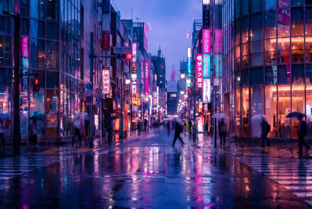 Néons de Tokyo, mise en situation illustrative