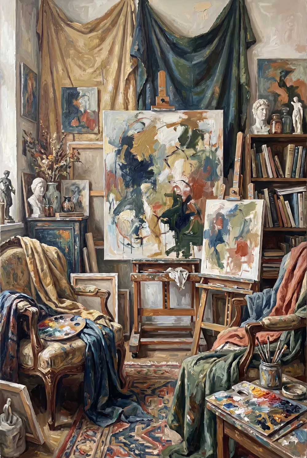 Atelier bohème, mise en situation illustrative