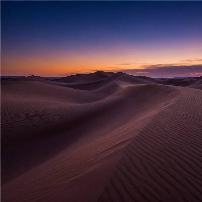Dunes au crépuscule