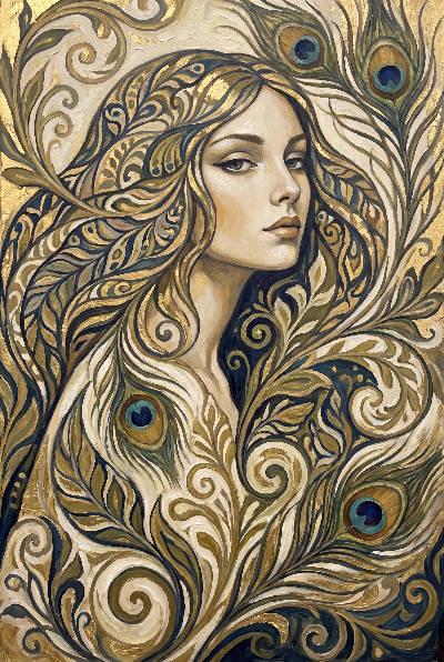 Portrait Art nouveau