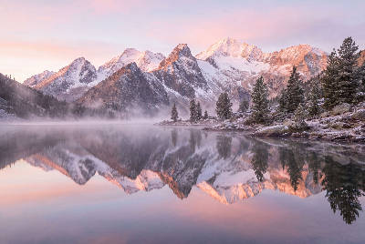 Lac miroir alpin