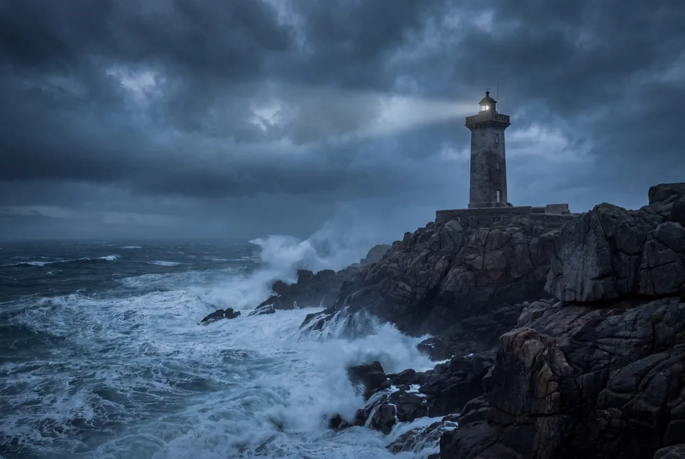 Phare dans la tempête, mise en situation illustrative
