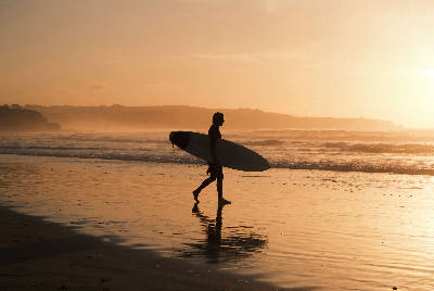 Silhouette de surf